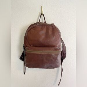 Frye Dylan rustic leather extra large Backpack in brown